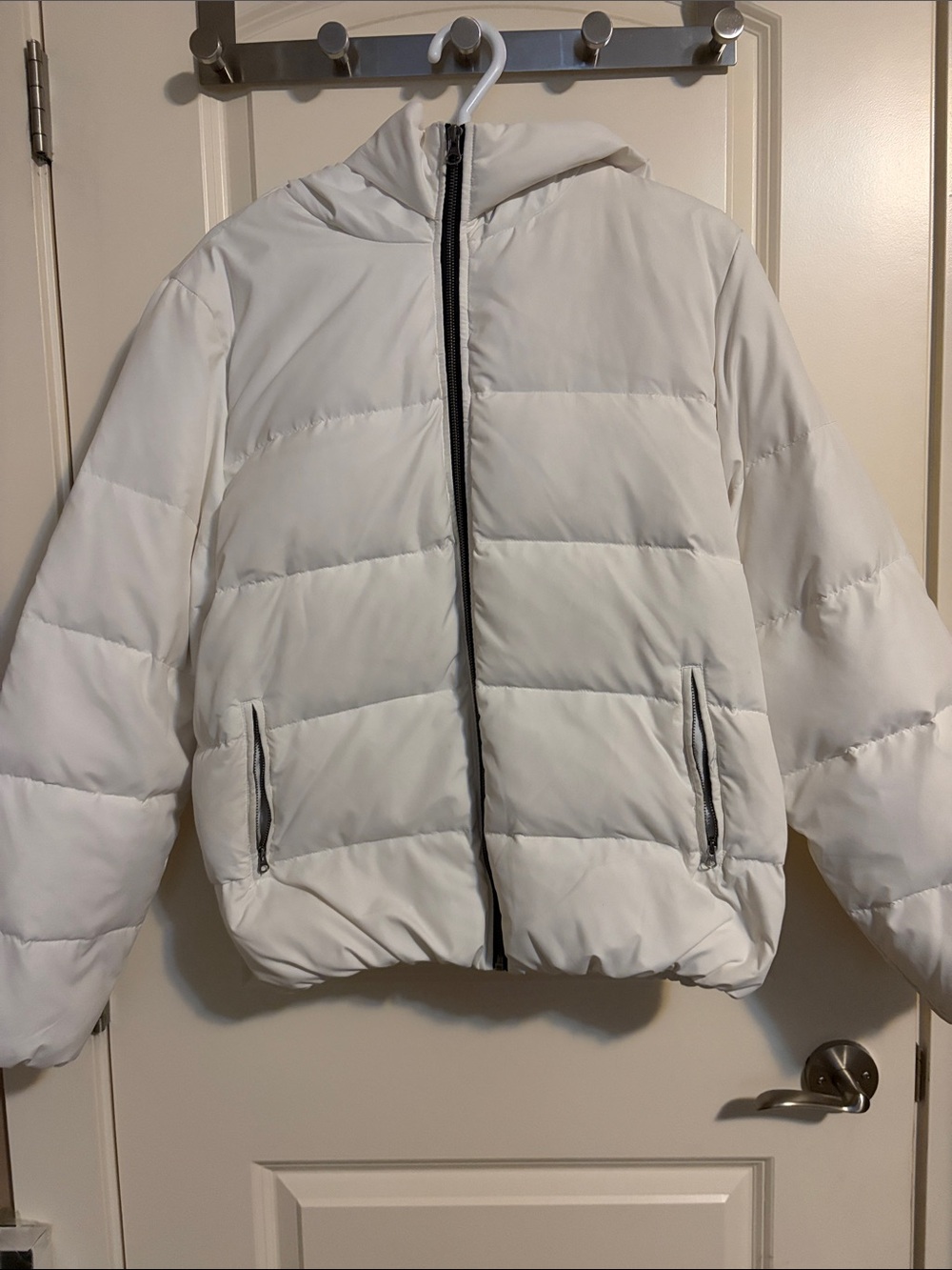 Joe Fresh White Puffer Jacket with Hood